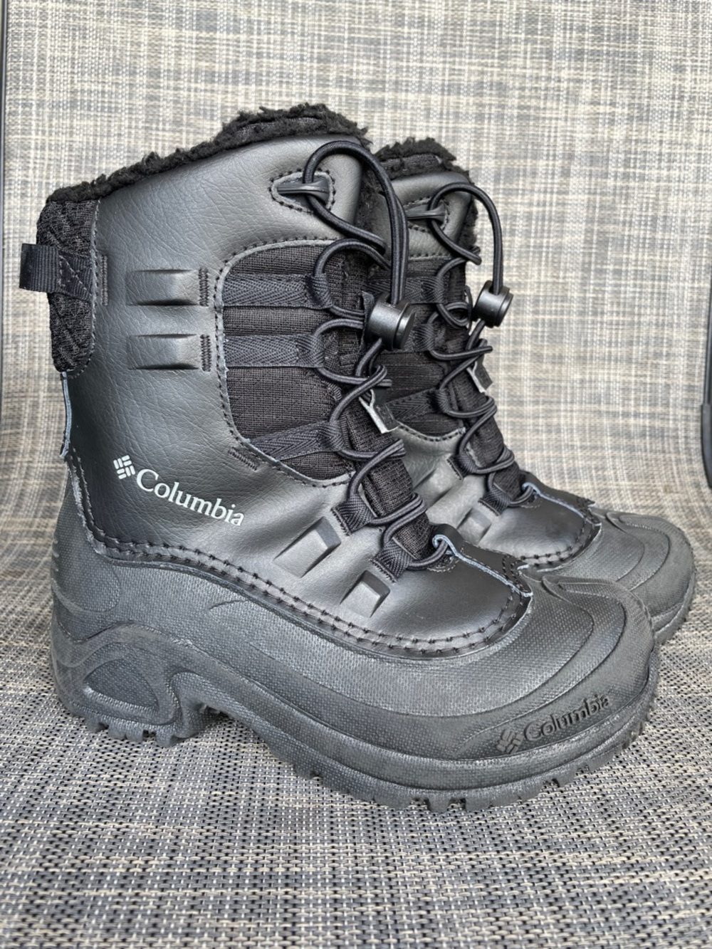Columbia Kids Bugaboot Celsius waterproof winter boots in black Youth size 1